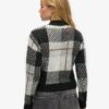 Strickpullover mit Karo-Muster