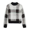 Strickpullover mit Karo-Muster