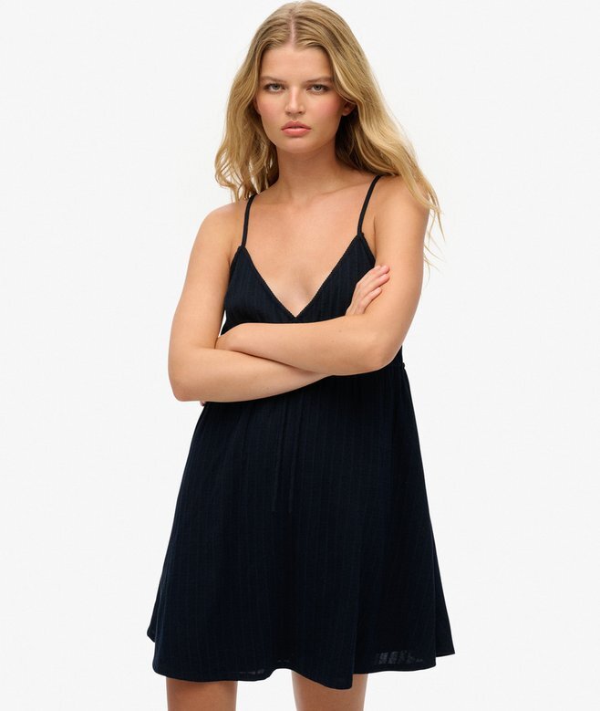 Strukturiertes, gewebtes Cami-Minikleid Strukturiertes, gewebtes Cami-Minikleid