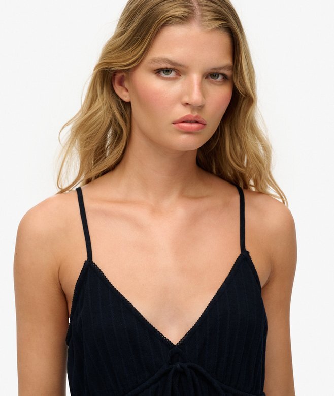 Strukturiertes, gewebtes Cami-Minikleid Strukturiertes, gewebtes Cami-Minikleid