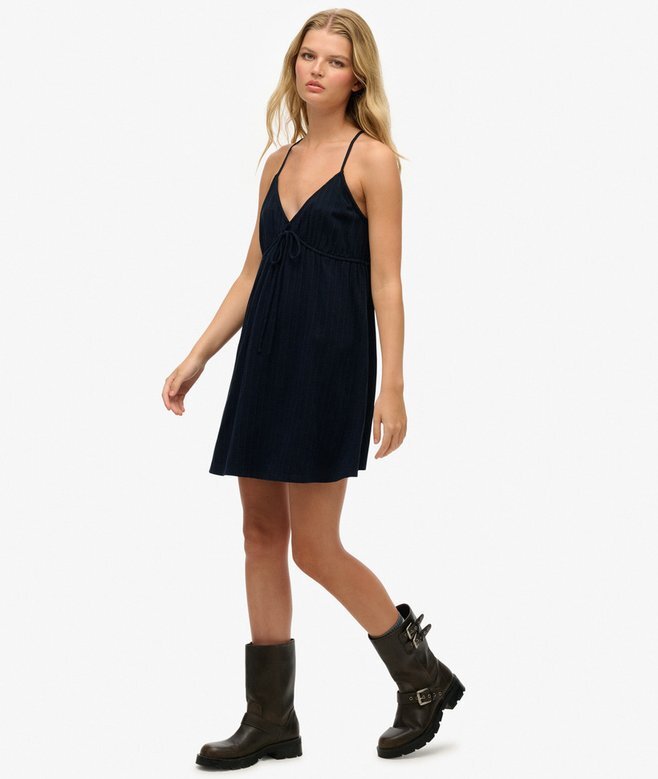 Strukturiertes, gewebtes Cami-Minikleid Strukturiertes, gewebtes Cami-Minikleid