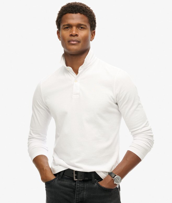Studios Langarm-Jersey-Poloshirt Studios Langarm-Jersey-Poloshirt