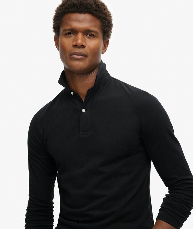 Studios Langarm-Jersey-Poloshirt Studios Langarm-Jersey-Poloshirt