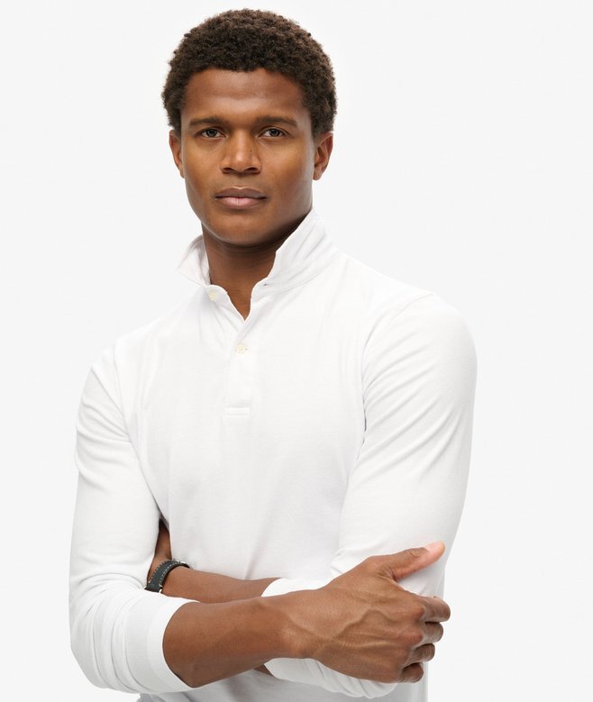 Studios Langarm-Jersey-Poloshirt Studios Langarm-Jersey-Poloshirt