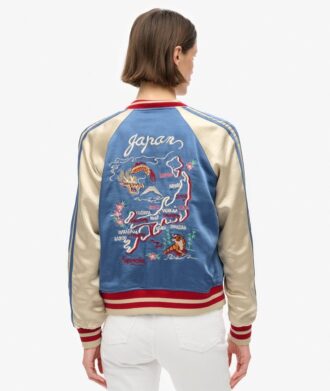 Sukajan-Bomberjacke mit Stickerei
