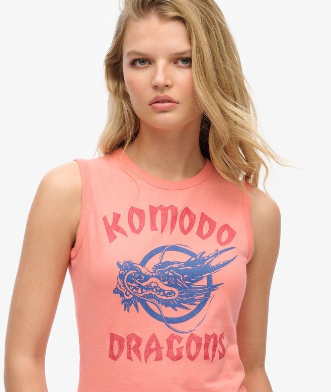 Superdry X Komodo Classic Dragon Vest Top Superdry X Komodo Classic Dragon Vest Top