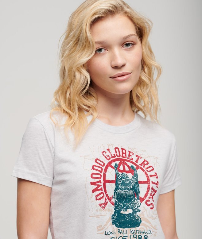 Superdry X Komodo Globetrotter Fitted T-Shirt Superdry X Komodo Globetrotter Fitted T-Shirt