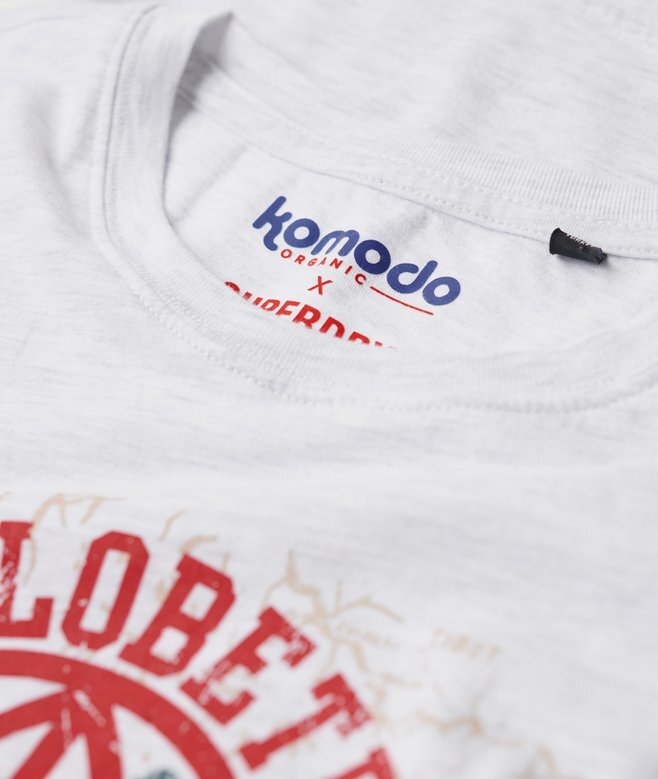 Superdry X Komodo Globetrotter Fitted T-Shirt Superdry X Komodo Globetrotter Fitted T-Shirt