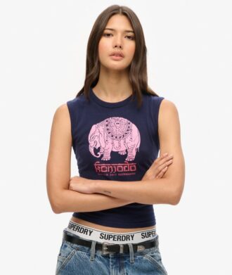 Superdry X Komodo Hathi Slim Oberteil