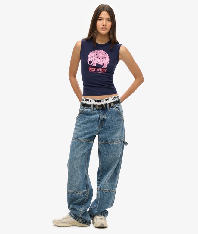 Superdry X Komodo Hathi Slim Oberteil Superdry X Komodo Hathi Slim Oberteil