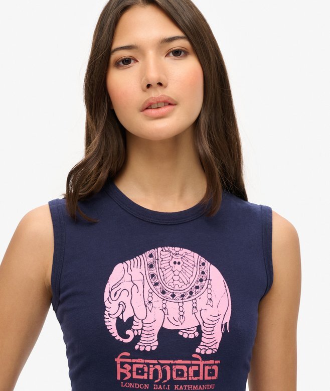 Superdry X Komodo Hathi Slim Oberteil Superdry X Komodo Hathi Slim Oberteil