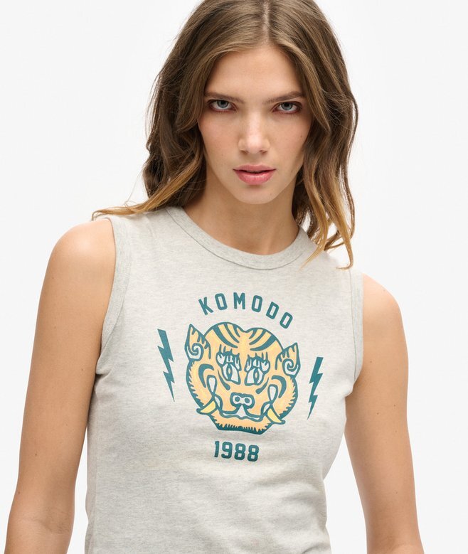 Superdry X Komodo Tiger Slim Oberteil Superdry X Komodo Tiger Slim Oberteil