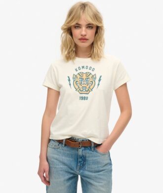 Superdry X Komodo Tiger Tailliertes T-Shirt