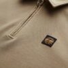 Sweatshirt mit halbem Reißverschluss und Kontrastnähten