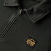 Sweatshirt mit halbem Reißverschluss und Kontrastnähten