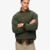 Sweatshirt mit lockerem Schnitt und Mikro-Logo-Grafik