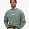 Sweatshirt mit lockerem Schnitt und Mikro-Logo-Grafik
