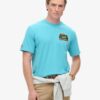 T-Shirt mit Aufdruck „Travel Postcard Chest“