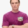 T-Shirt mit Aufdruck „Travel Postcard Chest“