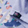 T-Shirt mit Blumenmuster und Flügelärmeln T-Shirt mit Blumenmuster und Flügelärmeln