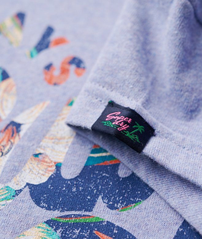 T-Shirt mit Blumenmuster und Flügelärmeln T-Shirt mit Blumenmuster und Flügelärmeln