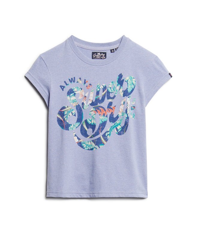 T-Shirt mit Blumenmuster und Flügelärmeln T-Shirt mit Blumenmuster und Flügelärmeln