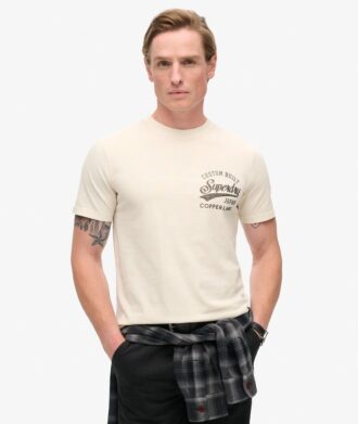 T-Shirt mit „Copper Label“-Brustgrafik
