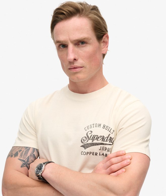 T-Shirt mit „Copper Label“-Brustgrafik T-Shirt mit „Copper Label“-Brustgrafik