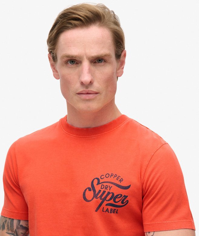 T-Shirt mit „Copper Label“-Brustgrafik T-Shirt mit „Copper Label“-Brustgrafik