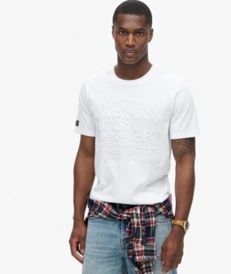 T-Shirt mit geprägtem Logo