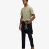 T-Shirt mit kontrastfarbener Naht an der Tasche