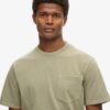 T-Shirt mit kontrastfarbener Naht an der Tasche