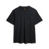 T-Shirt mit kontrastfarbener Naht an der Tasche