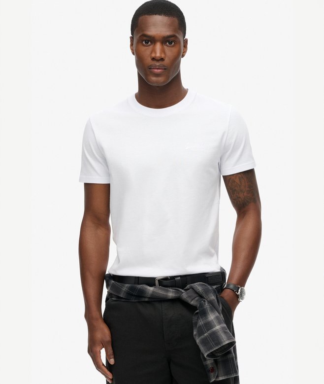 T-Shirt mit „Organic Cotton Essential“-Logo T-Shirt mit „Organic Cotton Essential“-Logo