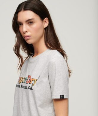 T-Shirt mit Regenbogen-Logo und lockerer Passform