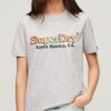 T-Shirt mit Regenbogen-Logo und lockerer Passform