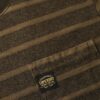 T-Shirt mit strukturierten Streifen und Tasche