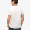 T-Shirt mit V-Ausschnitt und gesticktem Logo aus Organic Cotton