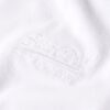 T-Shirt mit V-Ausschnitt und gesticktem Logo aus Organic Cotton