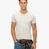 T-Shirt mit V-Ausschnitt und „Organic Cotton Essential“-Logo T-Shirt mit V-Ausschnitt und „Organic Cotton Essential“-Logo