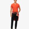 T-Shirt mit V-Ausschnitt und „Organic Cotton Essential“-Logo