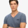 T-Shirt mit V-Ausschnitt und „Organic Cotton Essential“-Logo T-Shirt mit V-Ausschnitt und „Organic Cotton Essential“-Logo