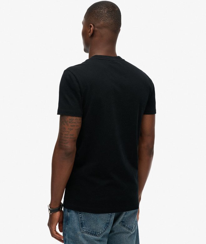 T-Shirt mit V-Ausschnitt und „Organic Cotton Essential“-Logo T-Shirt mit V-Ausschnitt und „Organic Cotton Essential“-Logo