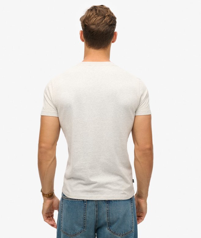T-Shirt mit V-Ausschnitt und „Organic Cotton Essential“-Logo T-Shirt mit V-Ausschnitt und „Organic Cotton Essential“-Logo