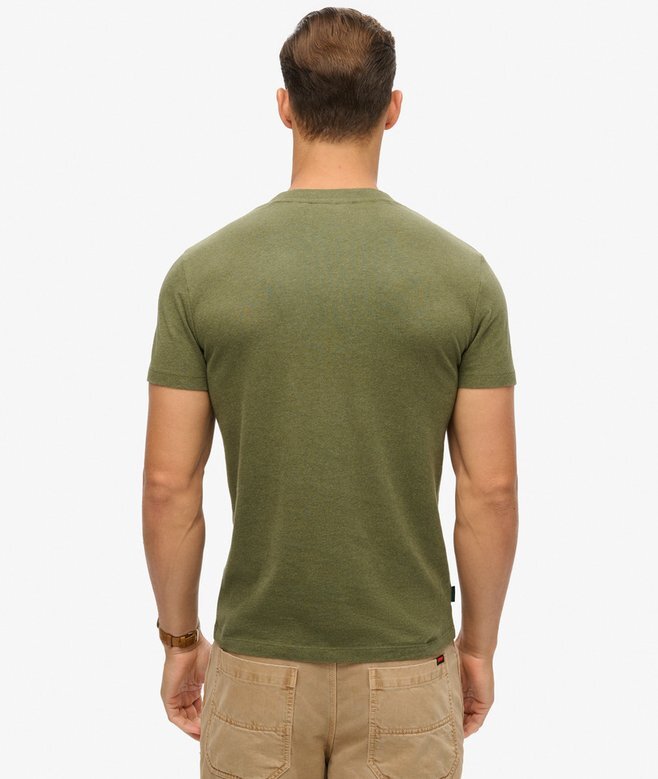T-Shirt mit V-Ausschnitt und „Organic Cotton Essential“-Logo T-Shirt mit V-Ausschnitt und „Organic Cotton Essential“-Logo