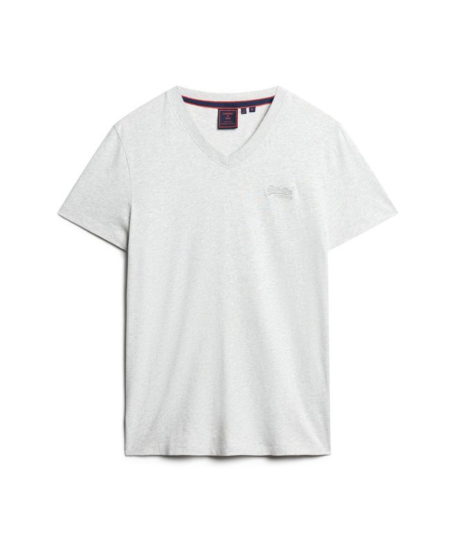 T-Shirt mit V-Ausschnitt und „Organic Cotton Essential“-Logo T-Shirt mit V-Ausschnitt und „Organic Cotton Essential“-Logo