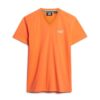 T-Shirt mit V-Ausschnitt und „Organic Cotton Essential“-Logo