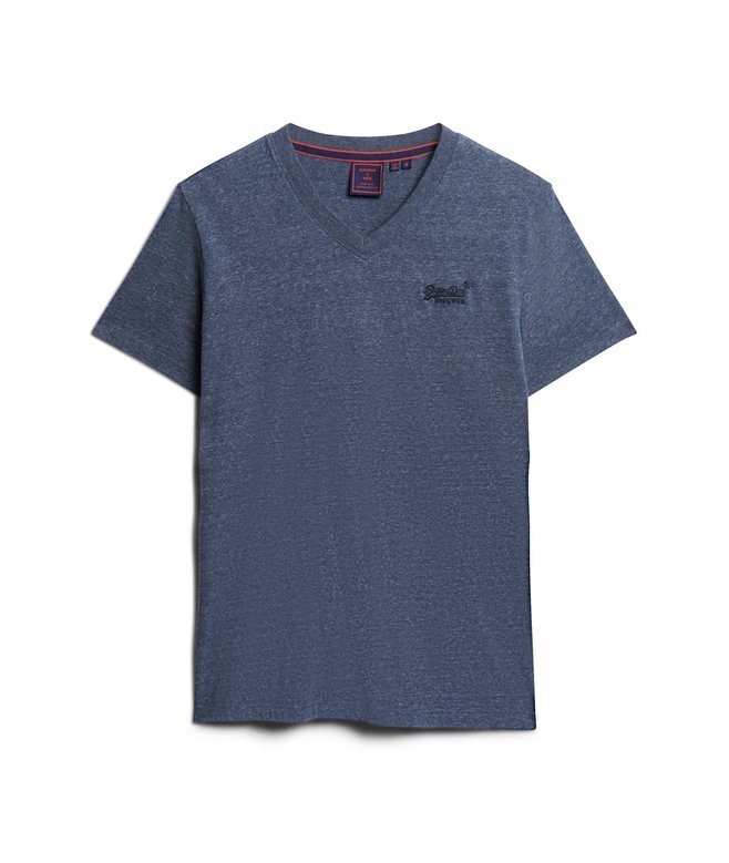 T-Shirt mit V-Ausschnitt und „Organic Cotton Essential“-Logo T-Shirt mit V-Ausschnitt und „Organic Cotton Essential“-Logo