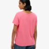 T-Shirt mit V-Ausschnitt und Slub-Stickerei