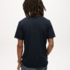 T-Shirt mit V-Ausschnitt und unversäuberten Kanten
